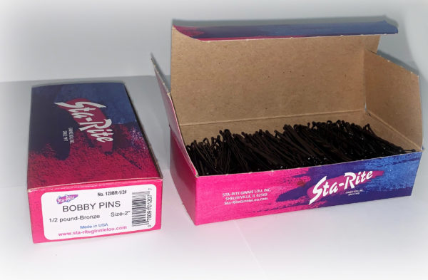 120 half edit Heavy duty bobby pins - 1/2#