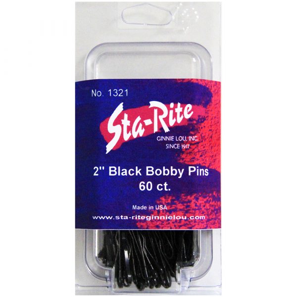 Bobby Pins in a Clamshell - 60ct. - Black