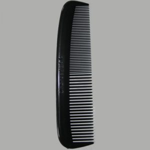 5" Black Plastic Pocket Comb