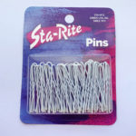 Heavy White Tipped Hairpins - 50 ct.