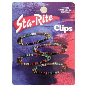 Oval Striped Snap-Eze Clips
