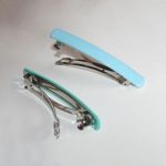 Assorted French Clasp Barrette - Blue